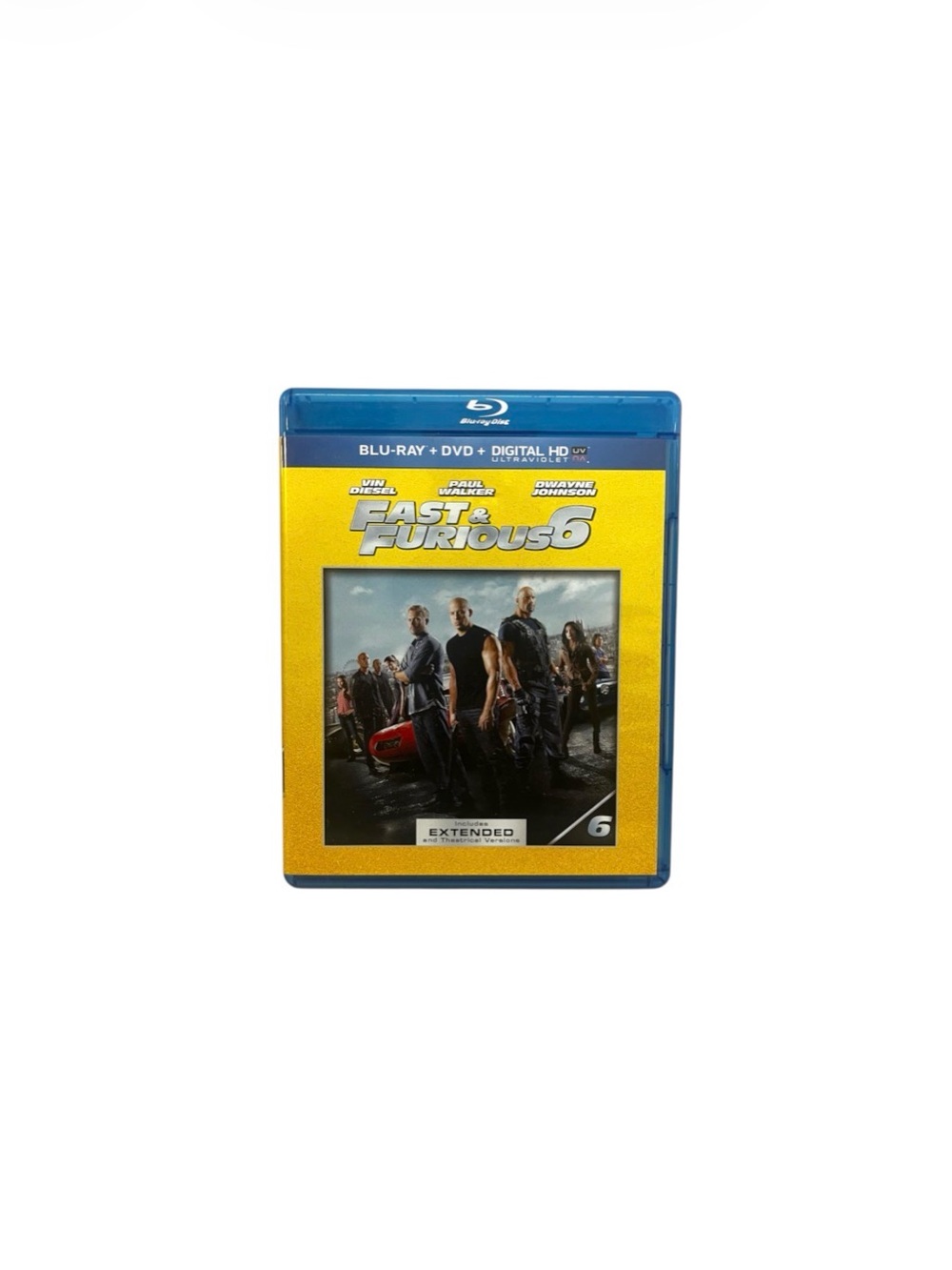 Fast & Furious 6 (Blu-ray + DVD + Digital, 2013, 2-Disc Set) W/ Insert